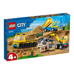 乐高（LEGO）积木拼装城市系列60391 卡车与起重机男孩儿童玩具生日礼物 