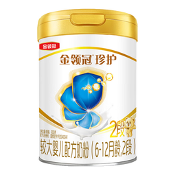 伊利金领冠珍护2段900g 新国标奶粉6-12个月较大婴儿配方 a2奶源 二段 2段 900g 1罐
