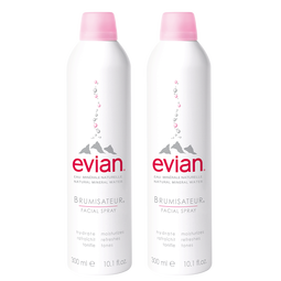 依云（evian）矿泉水喷雾300ml*2 敏感肌 补水保湿 定妆爽肤水囤货装 