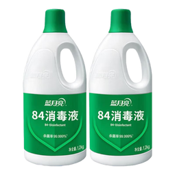 蓝月亮84消毒液 家居杀菌液 公共场合杀菌 多用消毒水 1.2kg 1瓶 *2