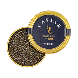 卡露伽 7年鲟鱼子酱新鲜即食零食寿司刺身食材生鲜鱼籽酱 30g*1罐