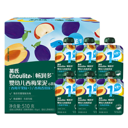 英氏（Engnice）畅润多婴幼儿西梅果泥85g*6袋婴儿水果泥宝宝苹果香蕉辅食泥 
