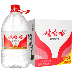 娃哈哈纯净水5.5L*4桶加量装纸箱装 桶装水整箱水（新老包装随机发）