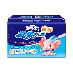 安儿乐（Anerle）超柔防漏新生儿纸尿片S44片(3-6kg)透气尿不湿 
