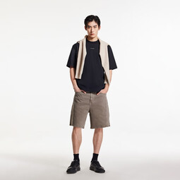 杰克·琼斯（JACK&JONES）夏季男士短袖T恤合集 黑色 225101118E40 XL 