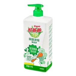 好爸爸（Kispa）亲肤浓缩餐具净洗洁精1kg宝宝婴童餐碗奶瓶果蔬食品可用专用 
