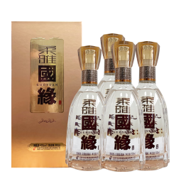 今世缘 柔雅国缘 柔雅型白酒 42度 500ml*4瓶 整箱装 婚宴喜酒送礼 