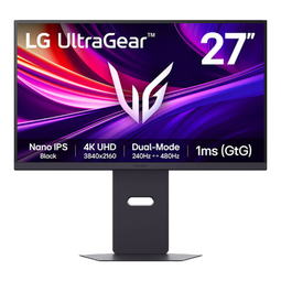 LG 27G850A 极竞G8 4K240Hz/1K480Hz 双模 4K显示器 NanoIPS Black HDR600 电竞显示器 2000:1 DP2.1