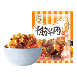 莫小小莫【入会试吃】大盘鸡筋头巴脑红烧牛肉拌饭拌面方便速食浇头方便菜 【半筋半肉】筋头巴脑 200g 浇头 