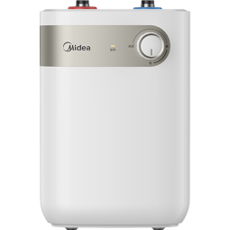 美的（Midea）【8年质保】5升储水式电热水器小厨宝家用洗碗洗菜安全1650W速热厨房热水宝国家补贴F05-15A1(S) 