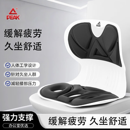 匹克（PEAK）护腰坐垫人体工学坐姿椅办公室久坐不累学生矫姿靠垫 静谧黑 