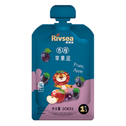 禾泱泱婴幼儿西梅苹果泥100g 欧洲进口宝宝果泥辅食6月+ 