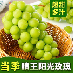 元珍鲜诚 正宗阳光玫瑰葡萄新鲜孕妇水果生鲜 茉莉花香葡提 当季现摘 送礼 5斤装（净果4斤）整串大果 顺丰/JD送货上门丨整串大果 