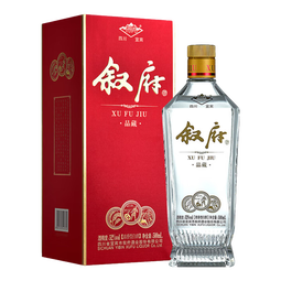 叙府 品藏 52度浓香型白酒 高度纯粮食酒 四川宜宾纯粮酿造 自饮送礼 52度 500mL 1瓶 