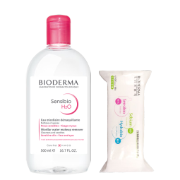 贝德玛（BIODERMA）【情人节礼物】舒妍洁肤液明星同款卸妆水粉水500ml护肤品敏肌