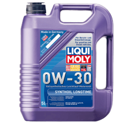 力魔（LIQUI MOLY）德国原装进口 长效PAO全合成机油 0W-30 SM A3/B4 5L 汽车用品 