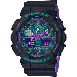 卡西欧（CASIO）男士手表 G-SHOCK变色龙防震防水运动石英表腕表 七夕礼物送男友 GA-100BL-1ADR 