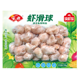 安井 虾滑球 150g/袋 火锅麻辣烫食材 速食熟食 海鲜水产锁鲜装 