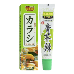 青芥辣芥末酱日式青芥辣酱辣根酱青芥末膏鱼生寿司刺身调味酱43g 43g*3支 