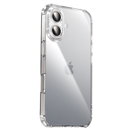 闪魔 适用苹果16手机壳 iPhone16气囊防摔保护套超薄镜头全包透明软壳抗黄防磨防摔男女同款
