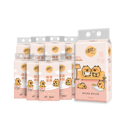 清风抽纸悬挂式纸巾挂式4层250抽挂抽家用卫生纸餐巾纸整箱批发e 整箱4层250抽*10提 