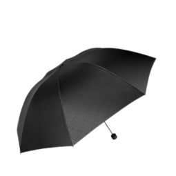 天堂伞晴雨伞防晒男女黑胶三折折叠便携晴雨两用伞拒水防紫外线伞太阳伞 黑胶防晒UPF50+ 斜纹灰色 简约斜纹 