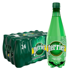 巴黎水（Perrier）经典原味气泡水500ml*24瓶整箱 天然含气矿泉水【26年3月到期】 