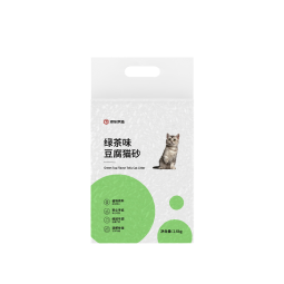 京东京造 绿茶味豆腐猫砂2.6kgx4包箱装2.0颗粒无尘结团除臭吸水可冲厕所 