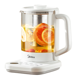 美的（Midea）养生壶 1.5L全自动大口径煮茶壶 24小时预约电热水壶预约保温烧水壶花茶壶多档恒温煮茶器 【带茶篮】YS15P-Y2 1.5L