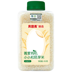 贝因美有机小小粒胚芽米450g营养谷物杂粮粥米辅食东北大米圆粒主食便携 
