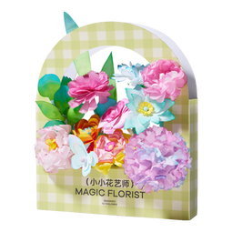 美乐童年小小花艺师染色花纸手工diy涂色纸艺3-6岁女孩玩具教师节礼物 小小花艺师 