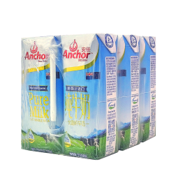 安佳（Anchor）3.6g蛋白质 全脂纯牛奶 250ml*6盒 体验装新西兰进口草饲牛奶 