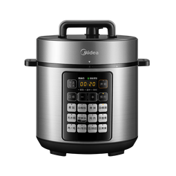 美的（Midea）家用5升高压锅电压力锅2-3-4-5-6人 加深双内胆高压力电饭锅电饭煲 电高压锅多功能炖肉专用煲汤锅 【高压快炖 配加深双内胆】 5L （约20碗） 