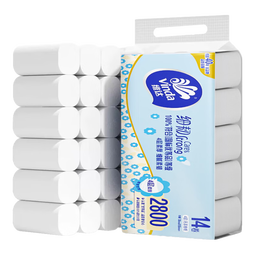 维达（Vinda）家用大卷纸  4层加厚800g/2800克家用卫生纸厕纸 4层 200g/卷*14卷 【到手5.6斤】