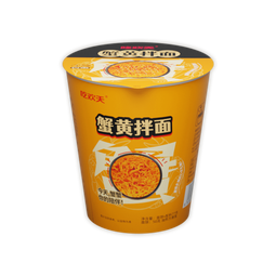 吃欢天泡面/蟹黄拌面速食方便面干拌面正宗苏式风味杯面夜宵宿舍 蟹黄拌面2杯 