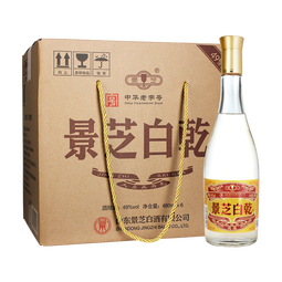 景芝白乾白干 山东经典口粮酒（新包装） 49度 480mL 6瓶 老白干整箱装