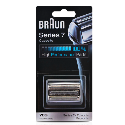 博朗（BRAUN）7系剃须刀刀头配件德国进口刮胡刀网膜替换装70S 银色款 70S