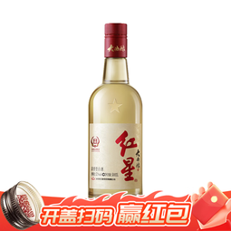 红星大曲酿 清香型白酒 52度 500mL 1瓶