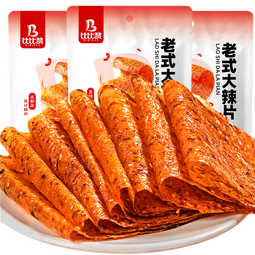 比比赞（BIBIZAN）老式大辣片420g 怀旧休闲解馋零食品素食小吃豆干辣条儿时豆皮 