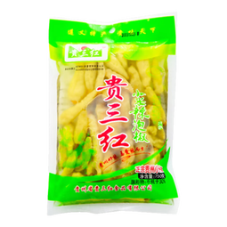 贵三红泡椒小米辣榨菜下饭零食酸菜咸菜 泡椒750g*1袋