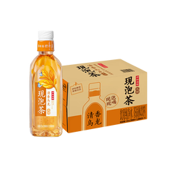 伊利伊刻活泉新鲜现泡清香乌龙茶饮料0糖0卡455ml*15瓶/整箱 健身必备 