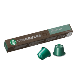 星巴克（Starbucks）胶囊咖啡 派克市场中烘黑咖啡 5.3g*10颗 适配Nespresso胶囊机 