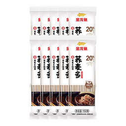 金龙鱼荞麦多麦芯挂面 家庭装 荞麦和面 低脂杂粮面 易煮汤面 健康系列 150g*10袋