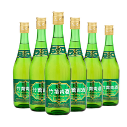 竹叶青酒 汾酒 玻竹 山西杏花村 优质汾酒基酒 露酒 送礼 38度 475mL 6瓶 整箱