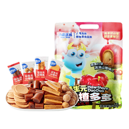 小鹿蓝蓝益生元山楂多多礼包 500g 宝宝零食儿童山楂卷山楂条山楂球山楂片 