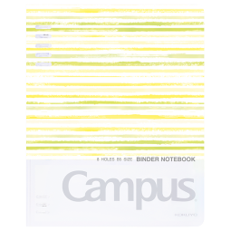 国誉(KOKUYO)B5活页笔记本子水彩絮语Campus紧凑型活页本内含40张横线活页纸 黄色 WSG-RUDP11Y 