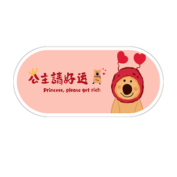KAYE仿羊绒卧室床边地毯女孩卡通客厅地毯加厚可爱女生沙发毯飘窗垫子 FYR-公主请好运 50x140cm 