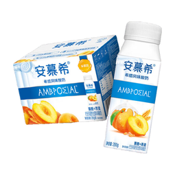 伊利安慕希黄桃燕麦酸奶200g*8盒/箱 希腊风味酸奶早餐伴侣 200g*8瓶/箱 