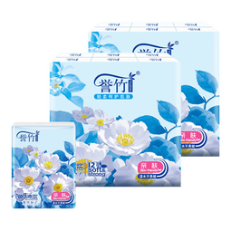 【限时低价】誉竹手帕纸4层山茶花香小包纸巾抽纸卫生纸湿水韧性 誉竹清香手帕纸 4层 6片*50包