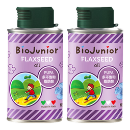 碧欧奇（Biojunior）意大利进口核桃油亚麻籽油宝宝营养组合热炒油冷榨 亚麻籽油150ml*2 